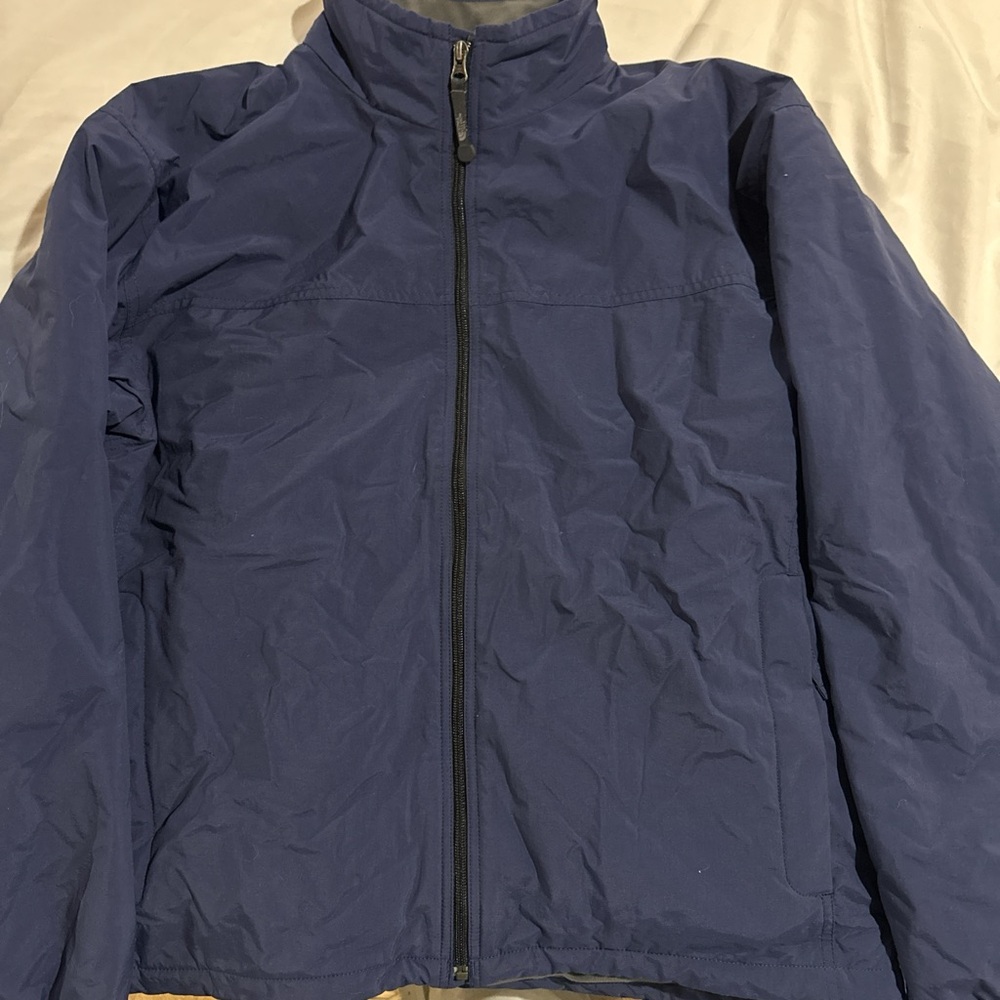 Men's Navy Blue North Face Jacket Size Large. Worn a couple of times!